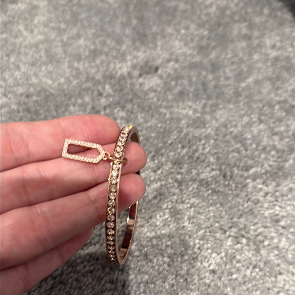 Coach bangle Elegant Gold Bracelet with Charm